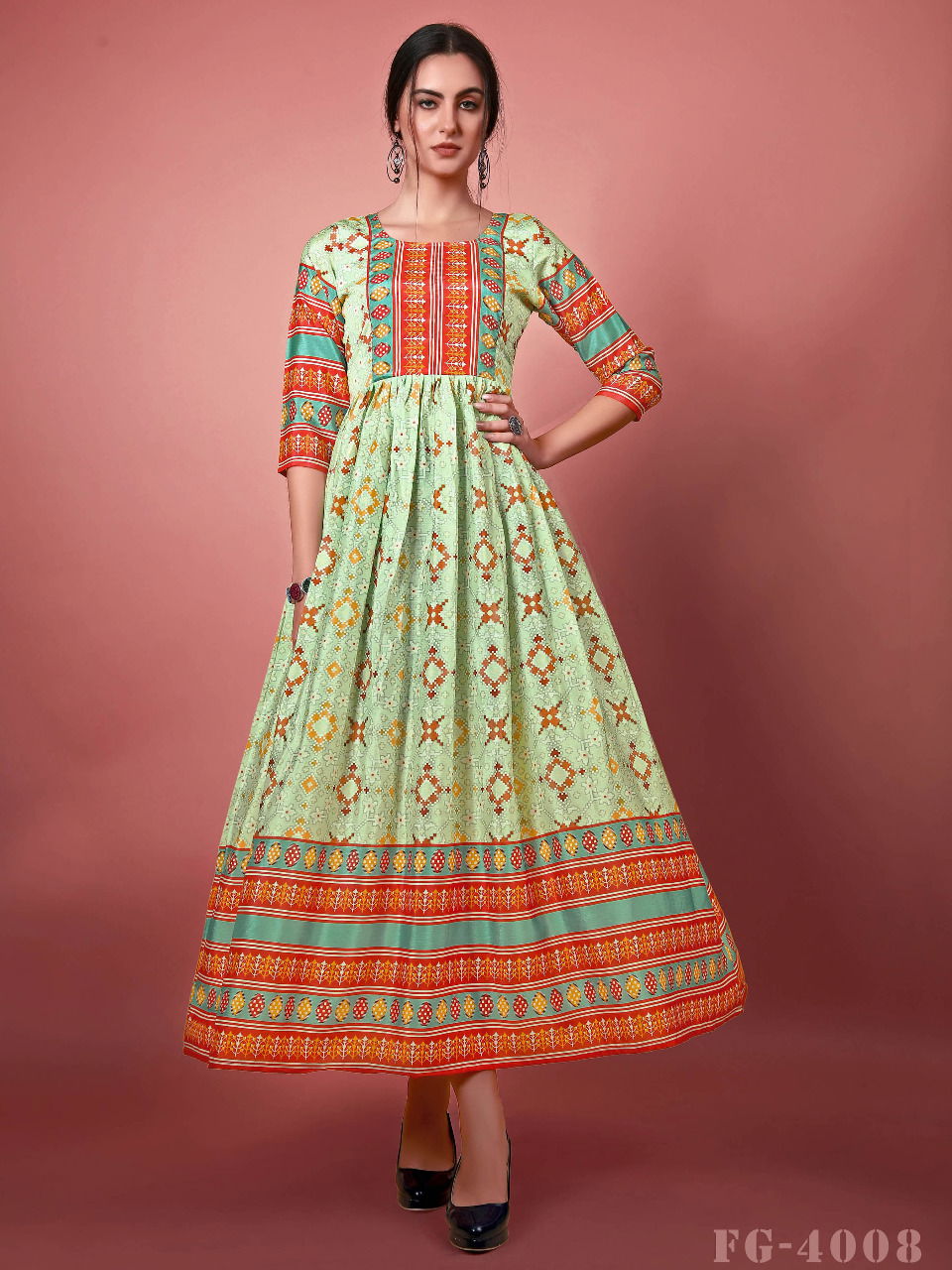 Fg Jennifer 4006 Fancy Anarkali Long Kurti Collection